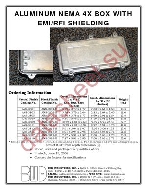 ANS-3807 datasheet  